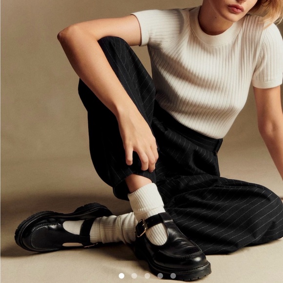 Sezane Shoes - Sezane Violette Babies Glossy Black - Size 9 (WORN 1X)